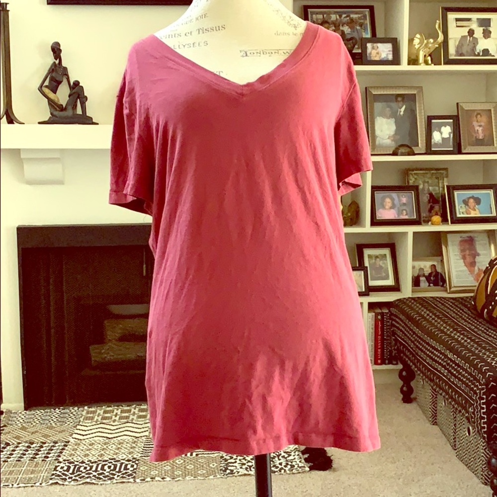 Rust color short sleeve shirt